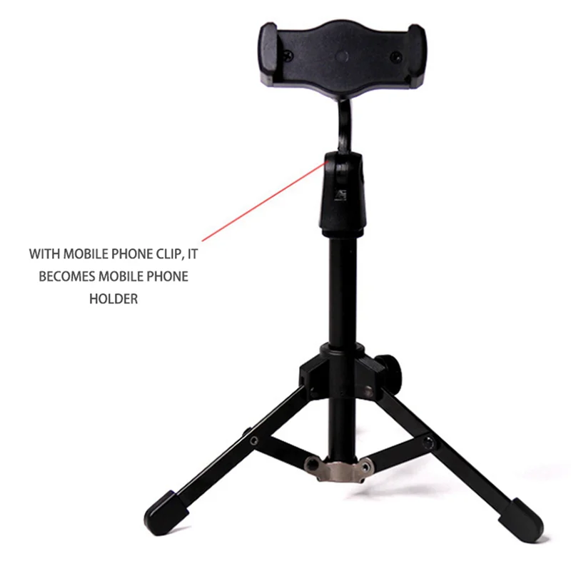 【NEW】4X Foldable Tripod Desktop Microphone Stand Holder For Podcasts, Online Chat, Conferences, Lectures,Meetings, And More