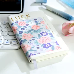 a5 blank notebook ing style planner notebook Thicken soft leather cover Travel clocking DIY Literary and artistic cute diary