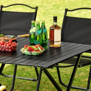 Mesa de Acampamento Dobrável Portáti , Cadeira Dobrável ao Ar Livre 6 principais vendas mesa e cadeira de camping - №5