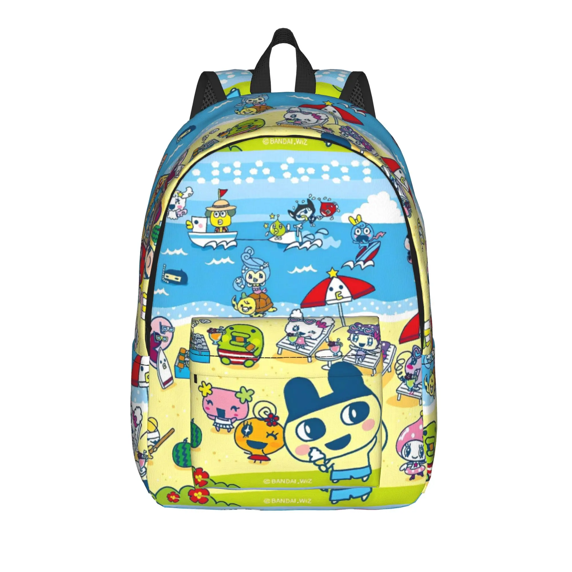 Tamagotchis Backpack Boy  Pattern Backpacks Polyester Streetwear School Bags University Designer Rucksack