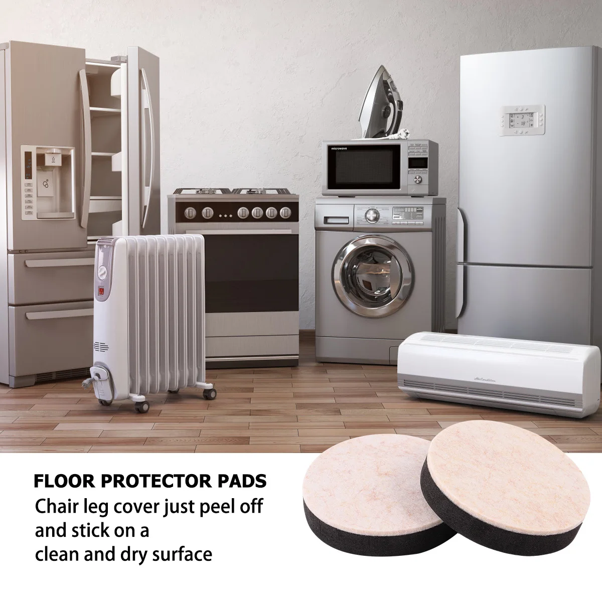 16 шт., ползунки для ножек мебели, сверхмощные губчатые подушечки, защита для пола, стул, стол, бесшумные прочные чехлы для ножек мебели, шум