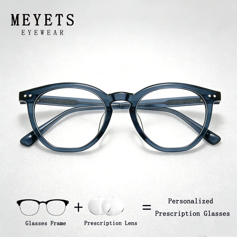 Lunettes de vue ovales MEYETS neuves pour hommes et femmes, en acétate, photochromiques, personnalisables, progressives/myopie