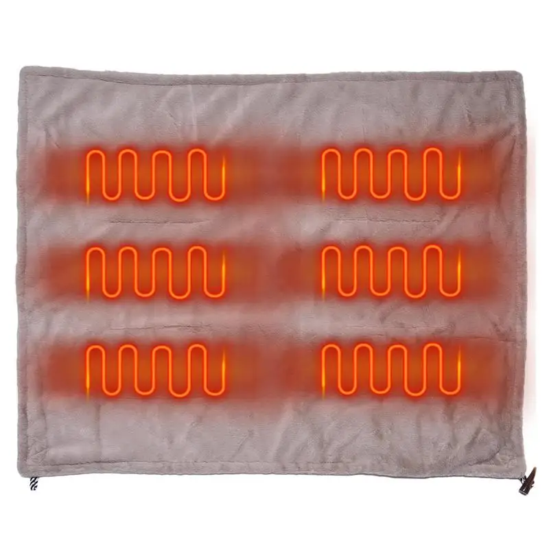

Wearable Heating Blanket USB Operated Camping Heated Blanket Electric Heating Wearable Blanket For Travel Hotel Apartment School