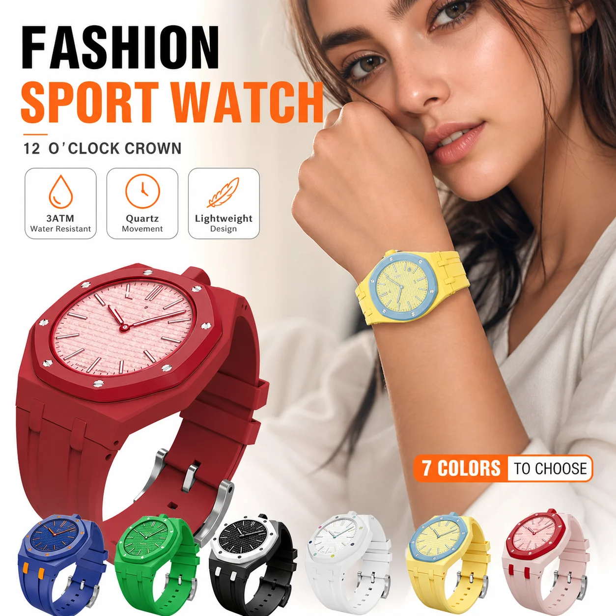 Royal Pop Style Ceramic Silicone Watch Band Integrated Rubber Strap Luxury Sport Replacement Wristband Fashion Modification