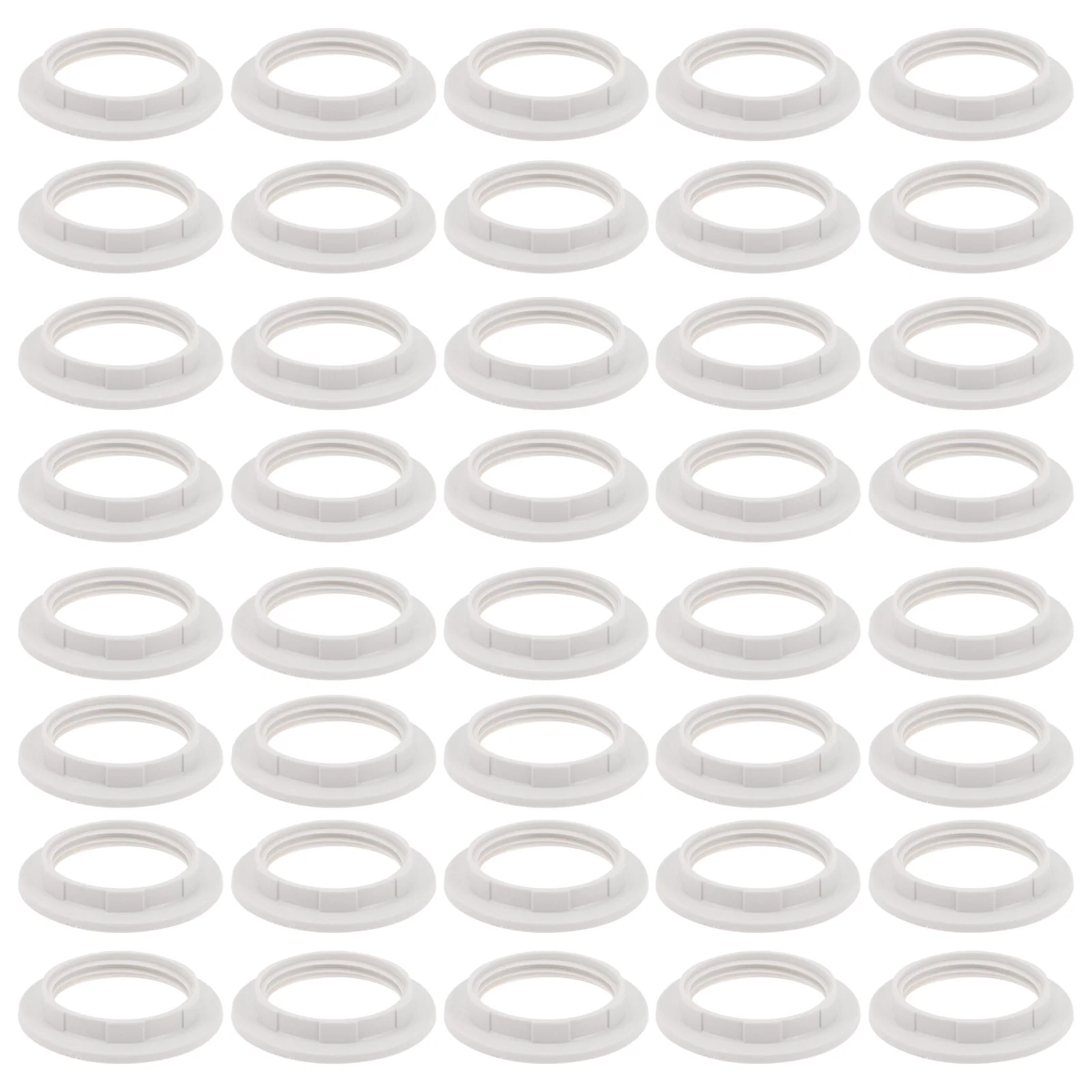 

40Pcs Sturdy Household Light Rings Rustproof Replaceable Lamp Shade Accessories Lamp Shade Ring Household Socket Ring