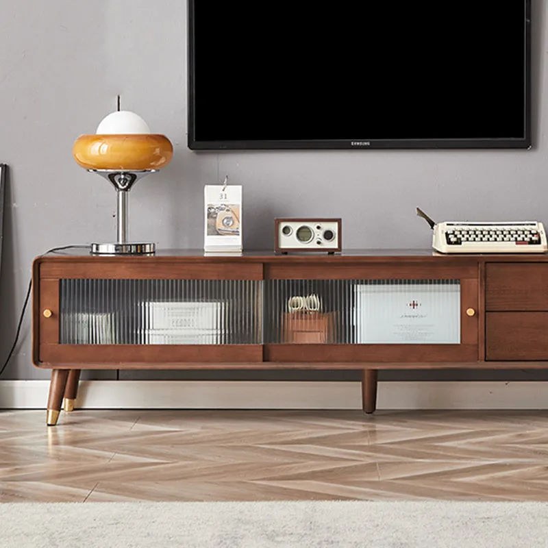 Solid Wood Tv Stands Center Consoles Storage Floor Sideboard Mueble Tv Shelves Unit Mueble Salon Blanco Garden Furniture