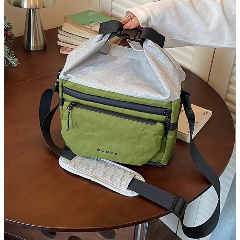 

Outdoor Mountain Series Wind Rhombus Multi-Functional Slant Crossbody Bag Women Commute Versatile Class Handheld Casual Large