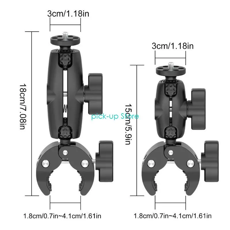 Q5WA Регулируемый держатель, зажим для камеры, круглое крепление для экшн-камер, адаптер с круглой головкой, идеально подходит