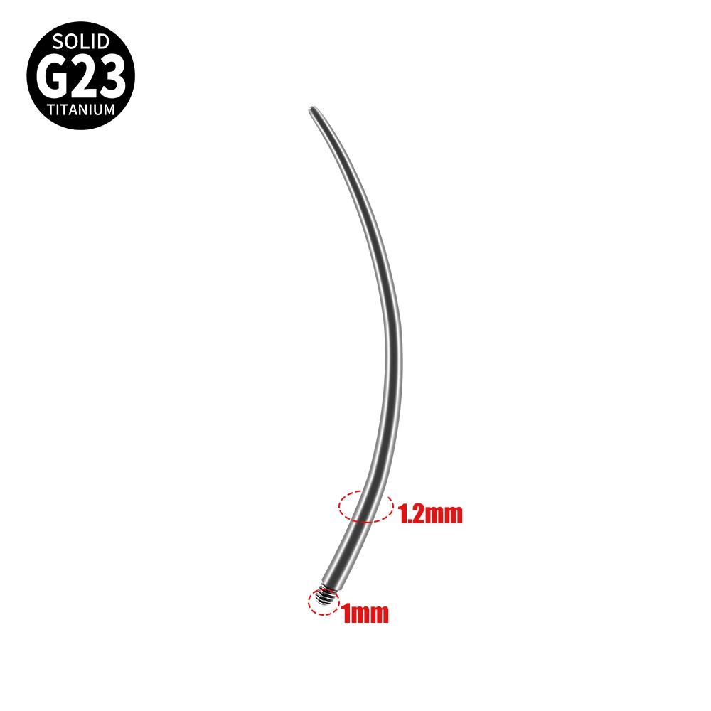 Titanium Curved Taper Insertion Pin Tool Piercing Kit