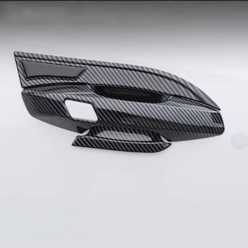 Fit For Geely Galaxy L7 2023 2024 2025 Outer door handle BIG Gate Bowl ABS decoration Auto Parts carbon fibre silvery