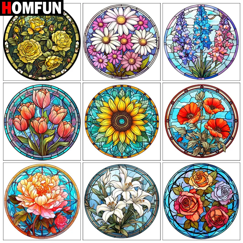 HOMFUN Full Diamond Embroidery 