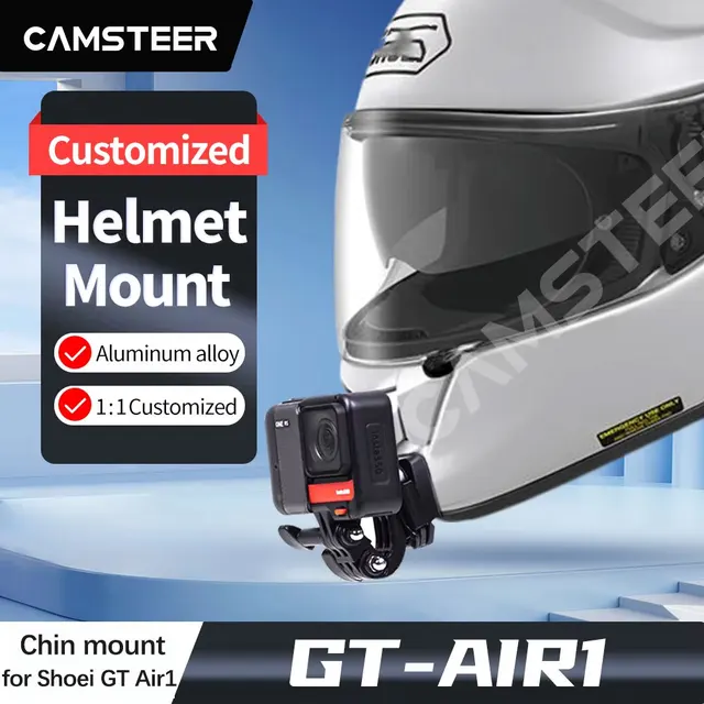Uchwyt na kask motocyklowy Shoei Gt Air1 do mocowania kamery GoPro Hero 12 11 10 Insta360 X4 X3 Ace pro DJI Action 6 5Pro