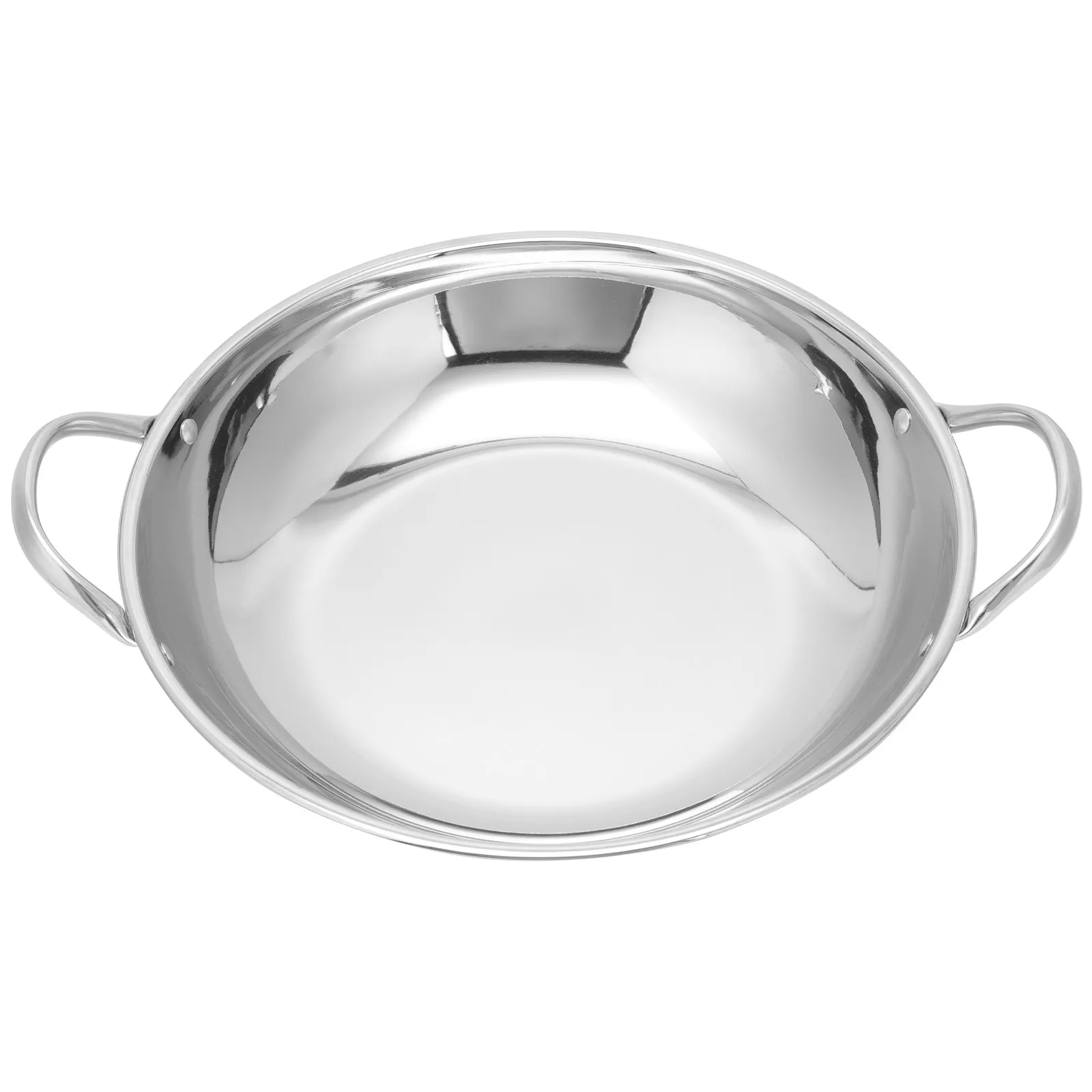 Non-Magnetic Stainless Steel Hot Pot Cookware – Thickened Flat Bottom Food-Grade Pot for Soup, Ramen, Noodles