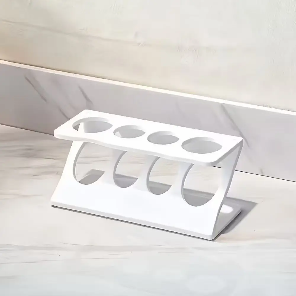 Simple bathroom sink countertop with toothbrush holder soap dish toothpaste storage rack electric toothbrush holder