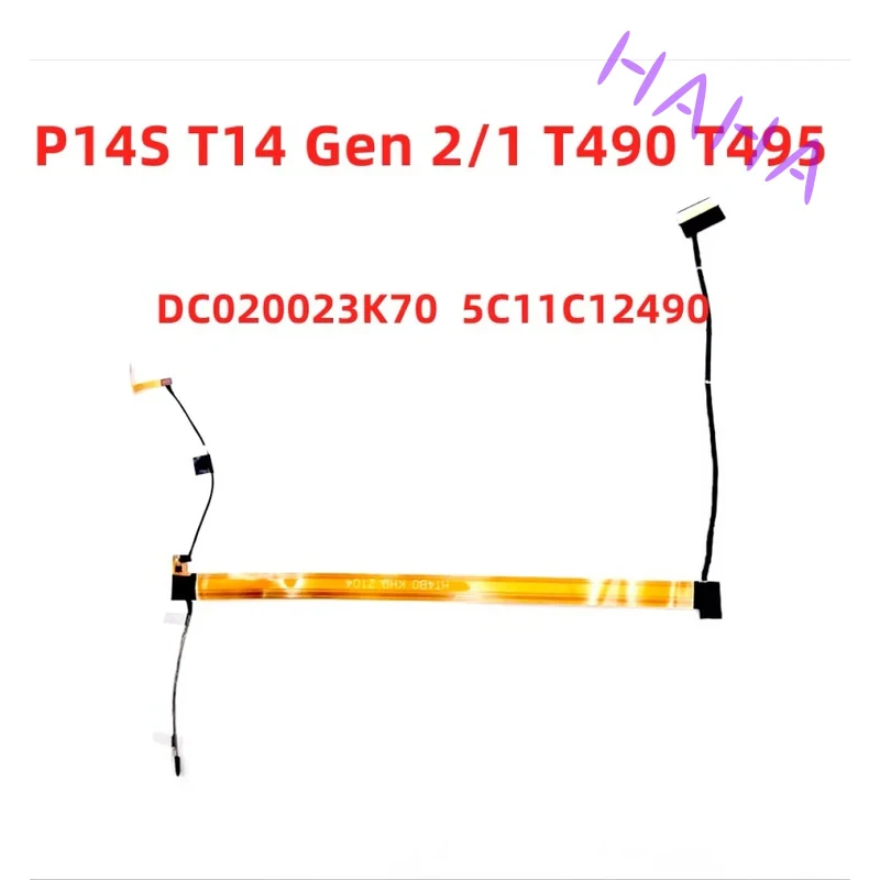 H+ New Genuine Laptop Camera Cable for Lenovo P14S T14 Gen 2/1 T490 T495 5C11C12490 DC020023K70