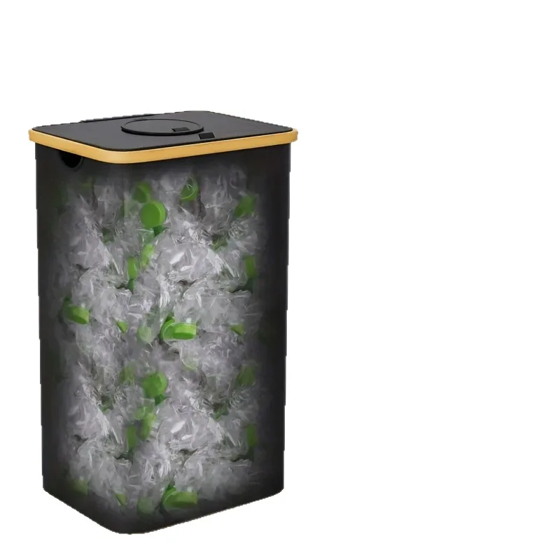 

Kitchen And Home Folding Bamboo Covered Dirty Clothes Storage Basket Detachable Recycling Bottle Storage Garbage Bin 100L