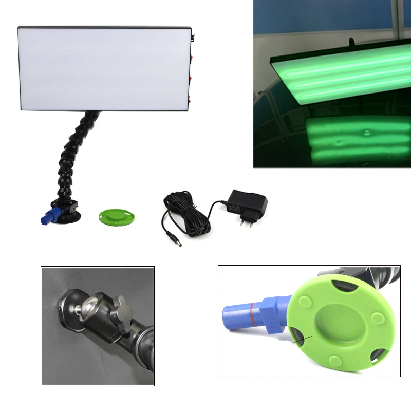 3 Strips Car Dent Repair Light  PDR Lamp  with Adjustable Lock Line Pipe