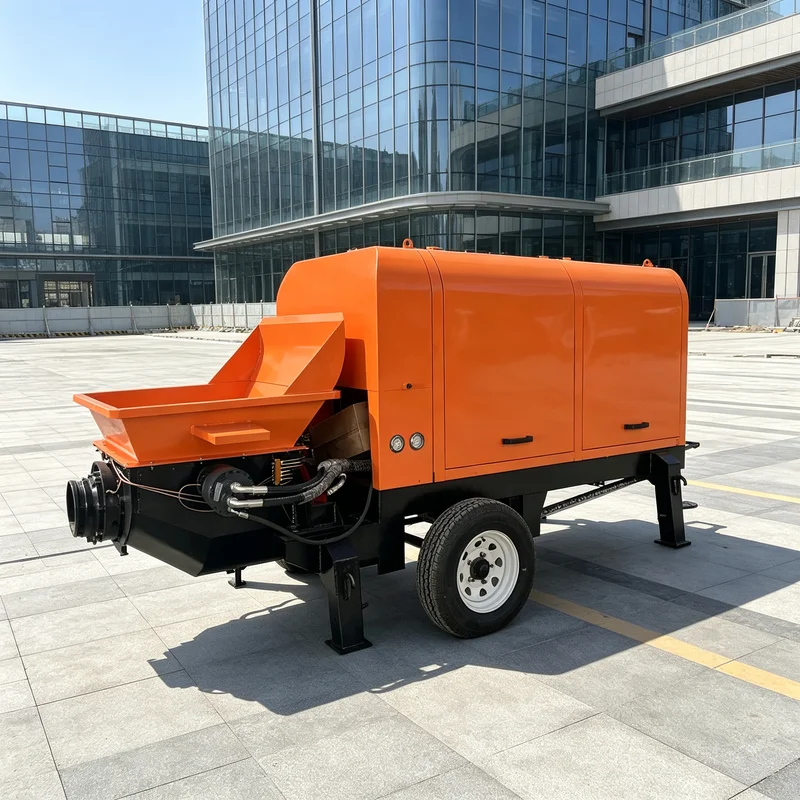 Truck Mounted Concrete Pump 29m Boom Span Hydraulic Manipulation Unit For Mid Rise Building Concrete Placement