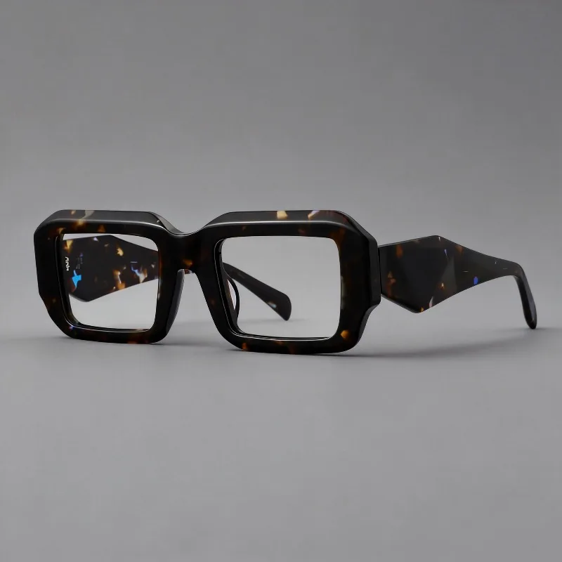 Brand Design Thick Acetate Square Glasses Frame Women Myopia Reading Eyewear Men Optics Prescription Personalized Retro Eyeglass