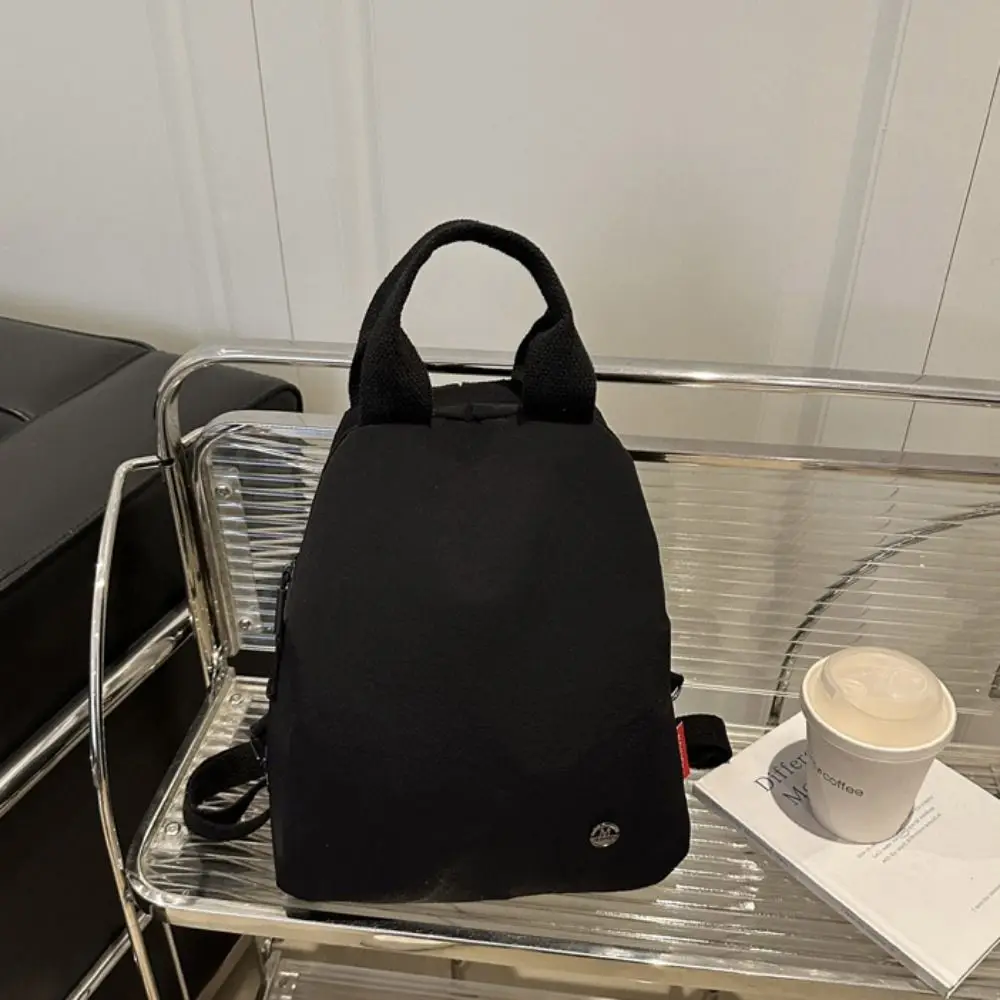 الإبداعية حزمة صغيرة الرياضة النايلون على ظهره الكورية نمط بلون الصلبة حقيبة كتف حقيبة يد الرجعية على ظهره سيدة #3