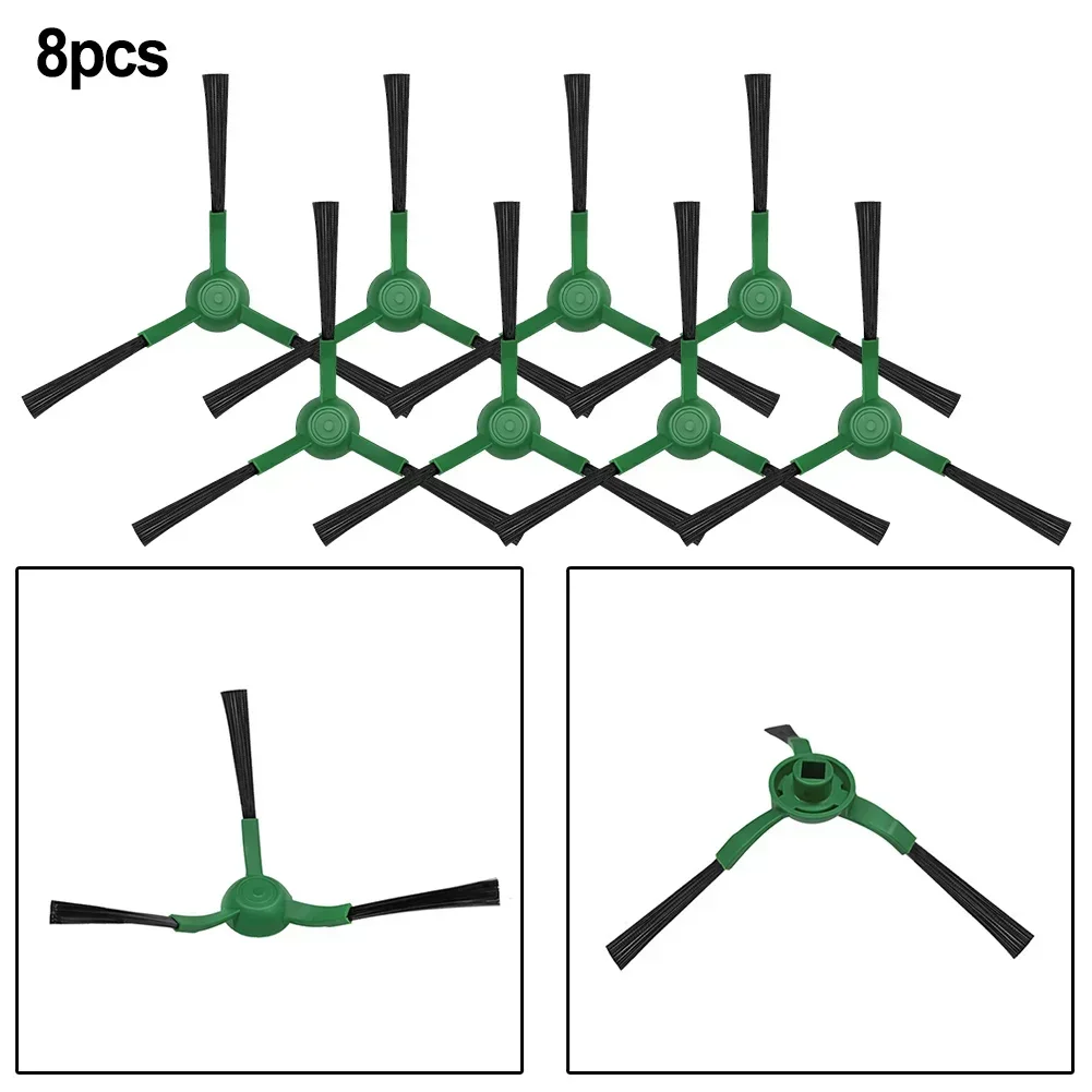 

New 8pcs Nylon Side Brush Kit For-Roomba For For Essential Y0140 Y0110 Robot Q0120 Y0112 Vacuum Accessories