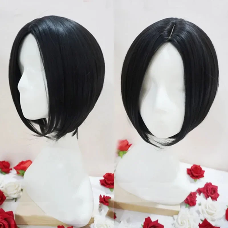 NANA Oosaki Nana Cosplay Wigs Black Short Straight Central Parting Hairstyles Heat Resistant Hair Cosplay Costume Wig