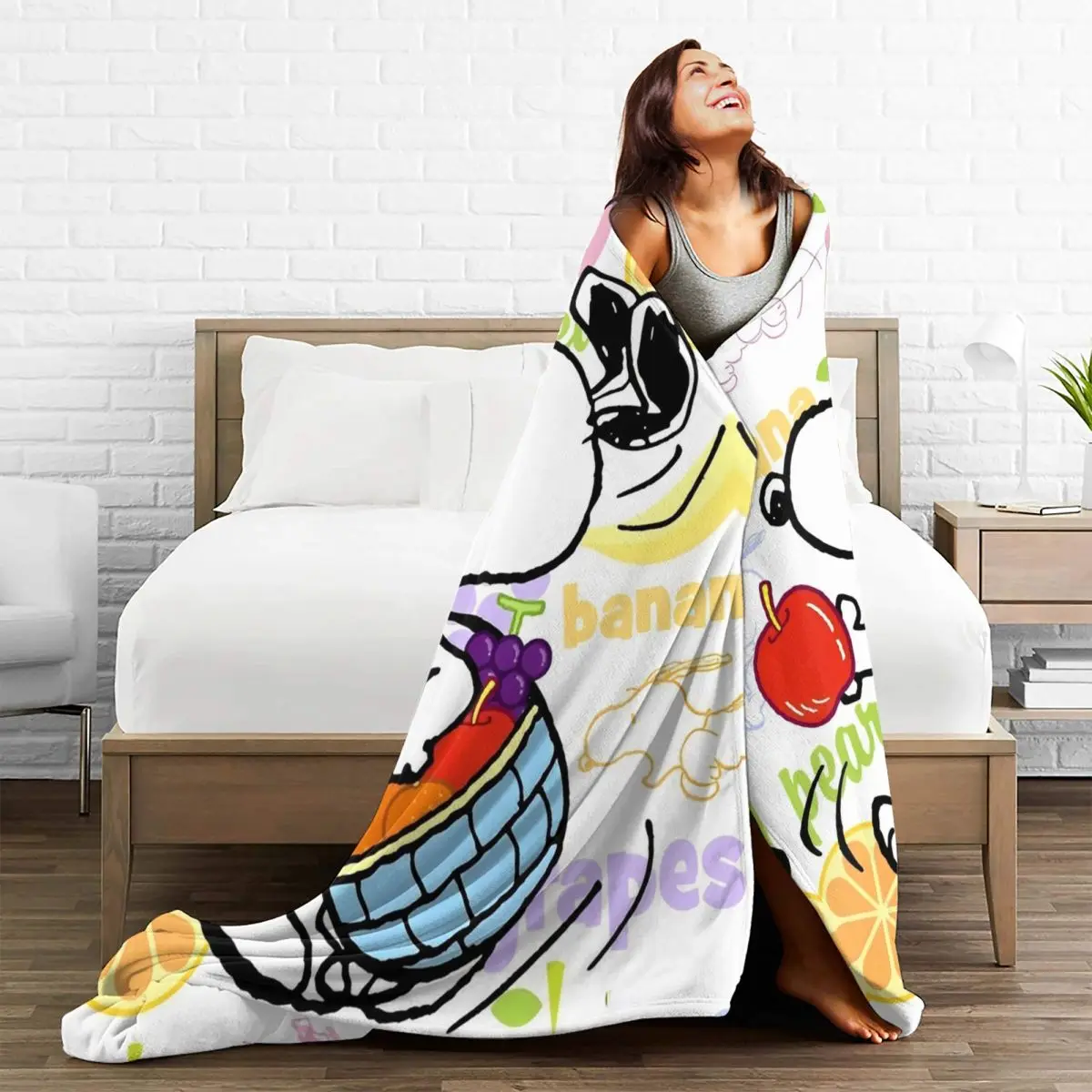 Super Warm BlanketKids Decorative Snoopy Peanuts Bedding Throws Flannel Bedspread For Couch Chair Print Sofa Bed Cover