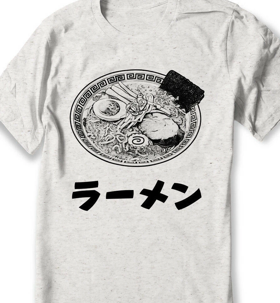 Ramen T-shirt Japanese Shirt Japan Noodles maruchan T-shirt nissin Hand printed