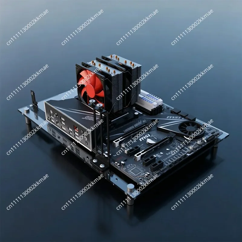 Custom open fully transparent plexiglass case main board bracket, support MATX ATX X99
