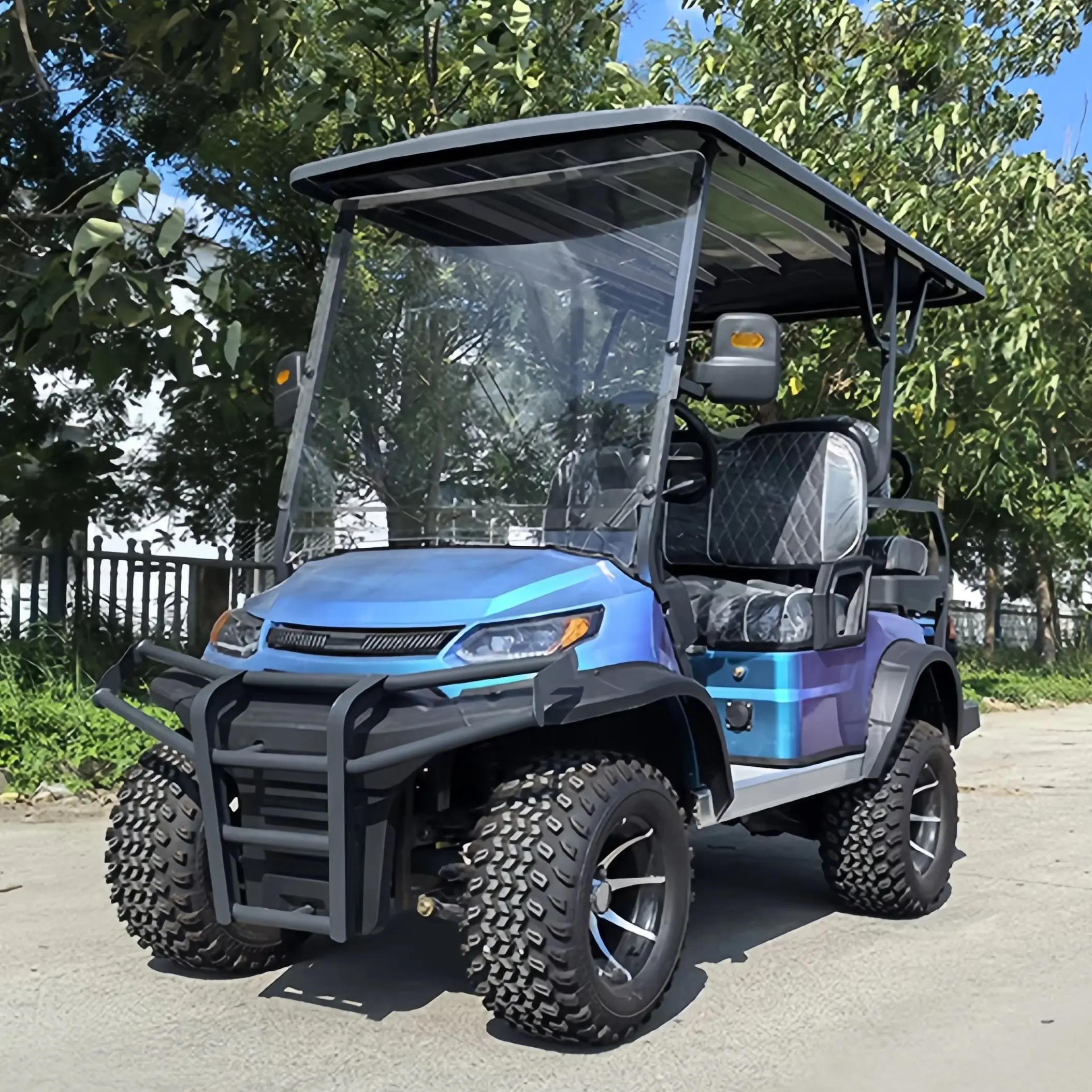 High quality multi scenario new design 4-seater electric golf cart legal carriage electric golf handcart OEM all terrain vehicle