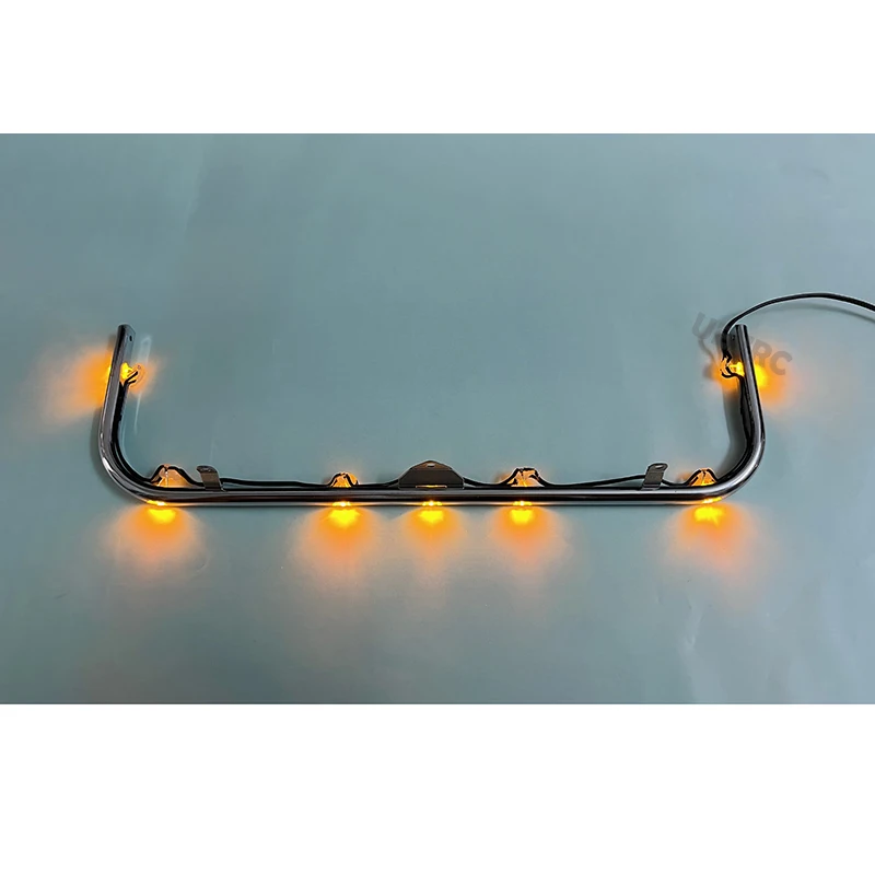 1:14th Scale LED 3V Simulation Front Bumper Light Upgrade Accessories for Tamiya RC Truck SCANIA 770S 6x4 56368 56371 56379