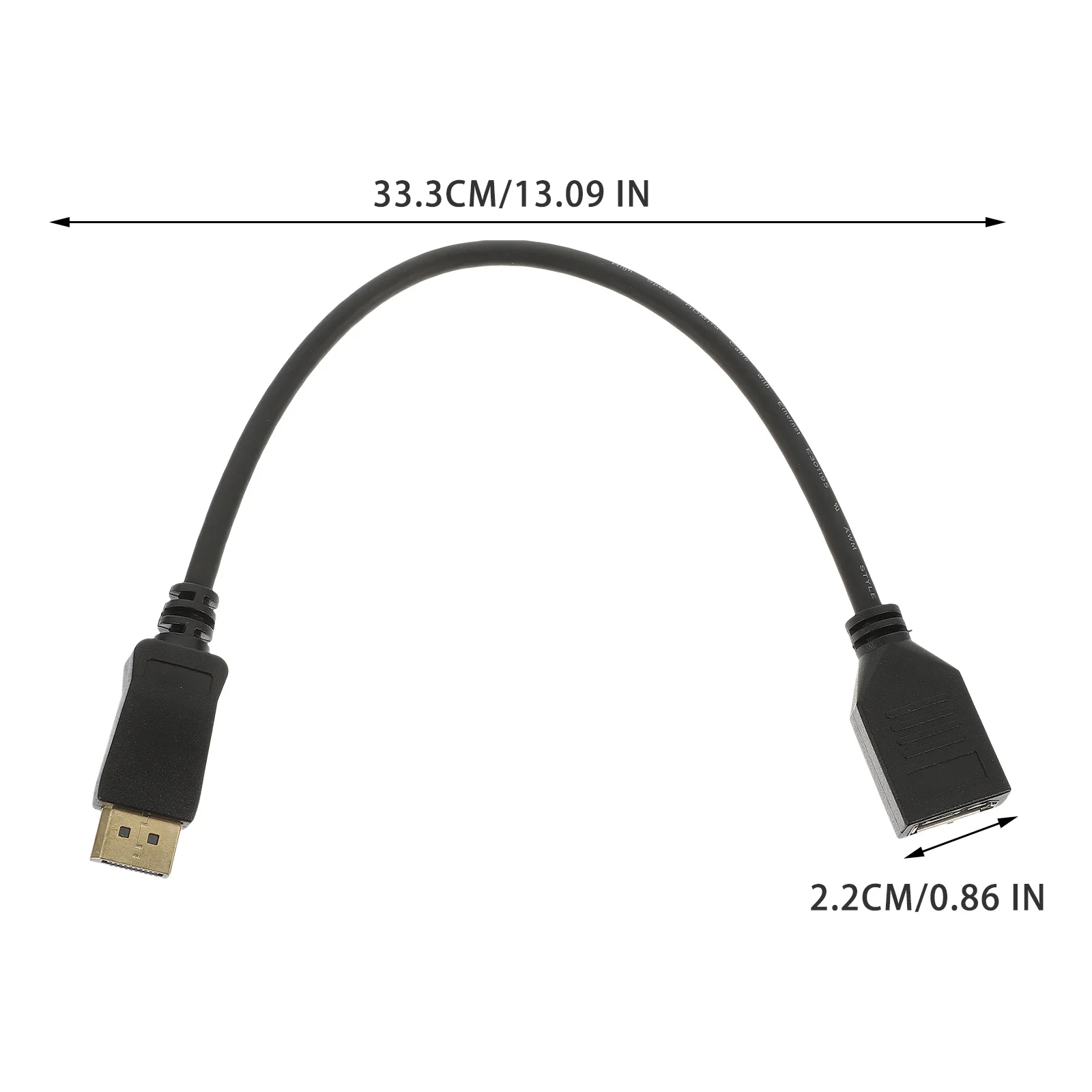 

Displayport Extension Cable 4K High Speed Male To Female 1.2 For Monitor Gpu Pc Laptop Aluminum Shielded Oxygen-Free