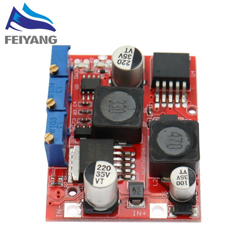Produktbild von 2 Digital-Display DC-DC Step-Up/Down Module – LM2577S + LM2596S, 3,5-28V Eingang, 1,25-26V Ausgang, 3A, Mit Spannungsanzeige