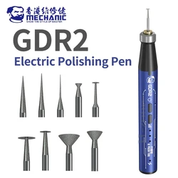 MECHANIC GDR2 Multi-function Electric Polishing Pen for Mobile Phone Repair Motherboard PCB IC CPU Cutting Polishing Pen Tool