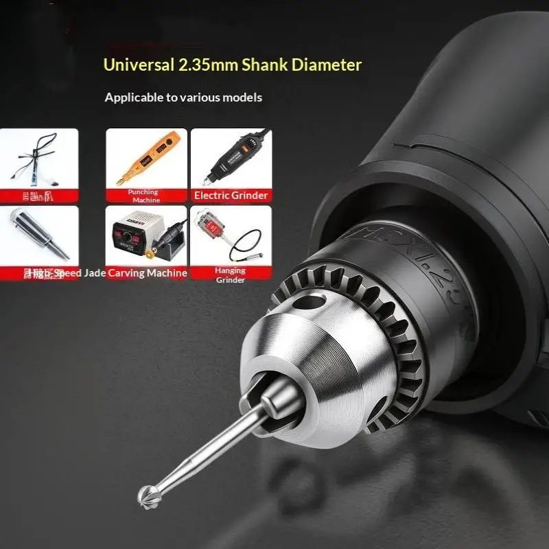6 Stück 0,3-2,3 mm Kugelfräser HSS Schmuck Gravur Schnitzmesser 2,35 Schaft Oliven-Bernstein-Fräser Router-Bit Holzfräser – Detail 3