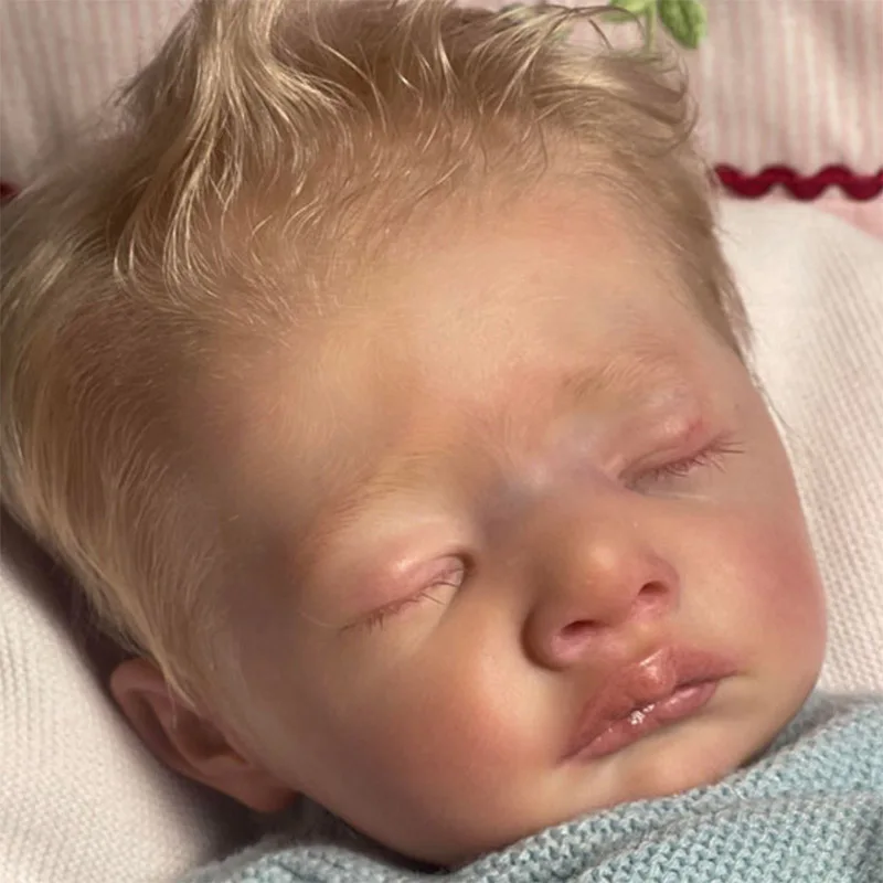 19Inch Mika Reborn Doll Kit Unfinished Unpainted DIY Blank Doll Parts with Cloth body Handmade Kit Bebe Reborn