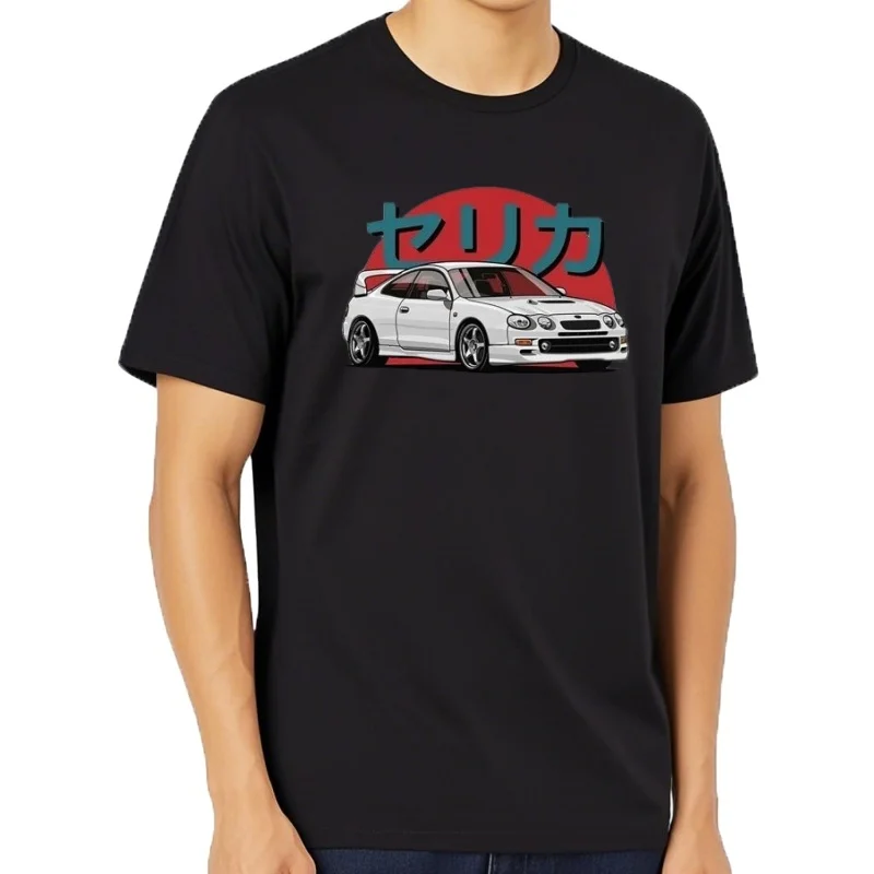 Nouvel été hommes à manches courtes Celica GT-Four rouge conception diagramme classique T-Shirt voiture Sport amoureux
