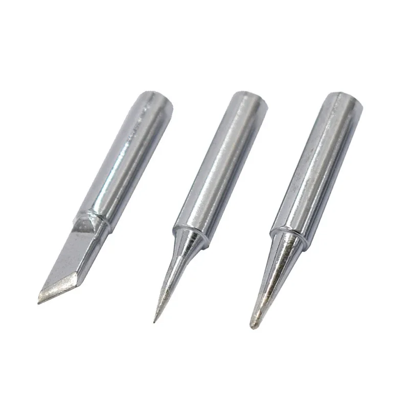 5 Pieces of Lead-free Soldering Iron Tips Pure Copper Replacement For Soldering Repair Station and Soldering Iron Kit