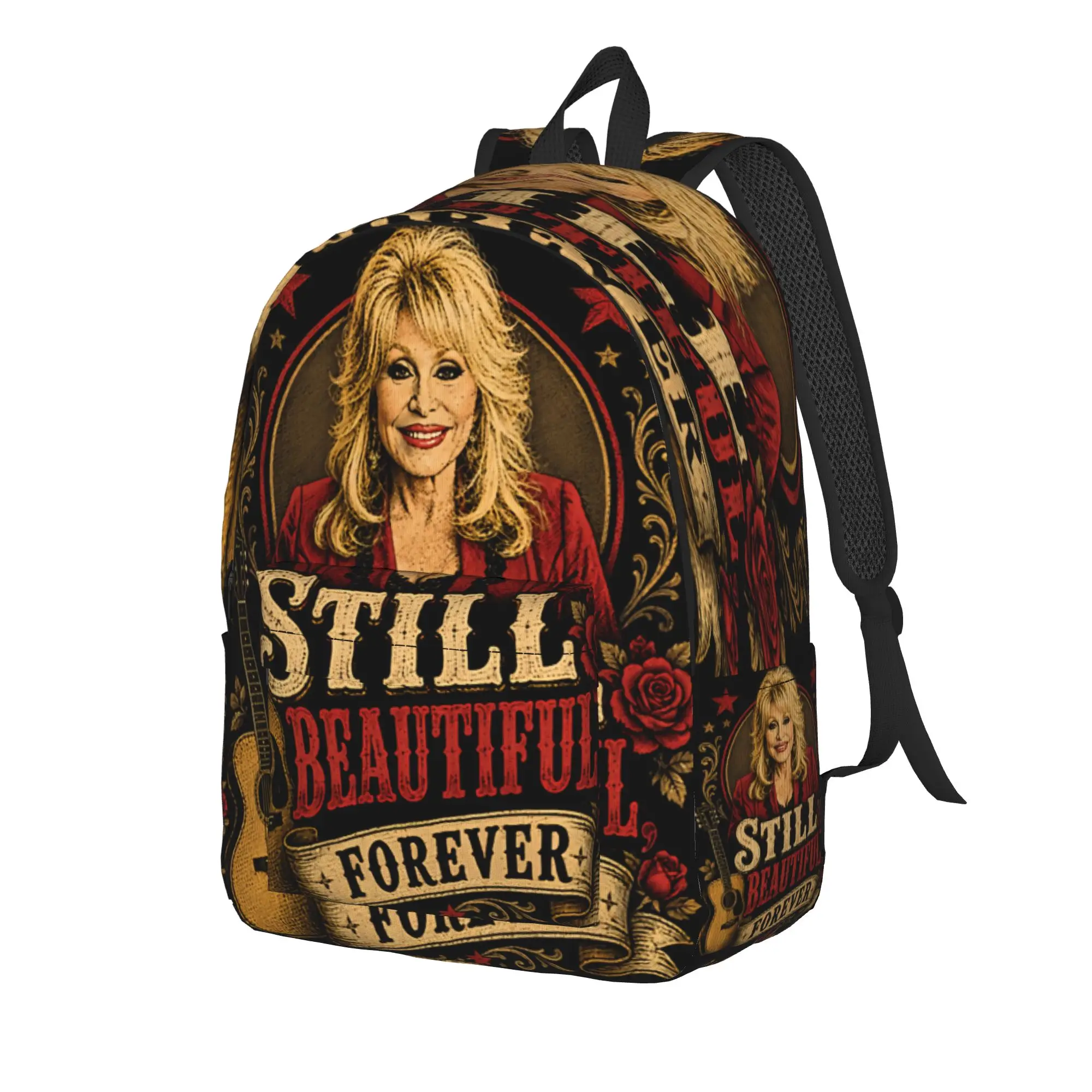 Dolly Parton Country Legend, Southern Soul Backpack  Trekking Backpacks Boy Girl  High School Bags Custom Lightweight Rucksack