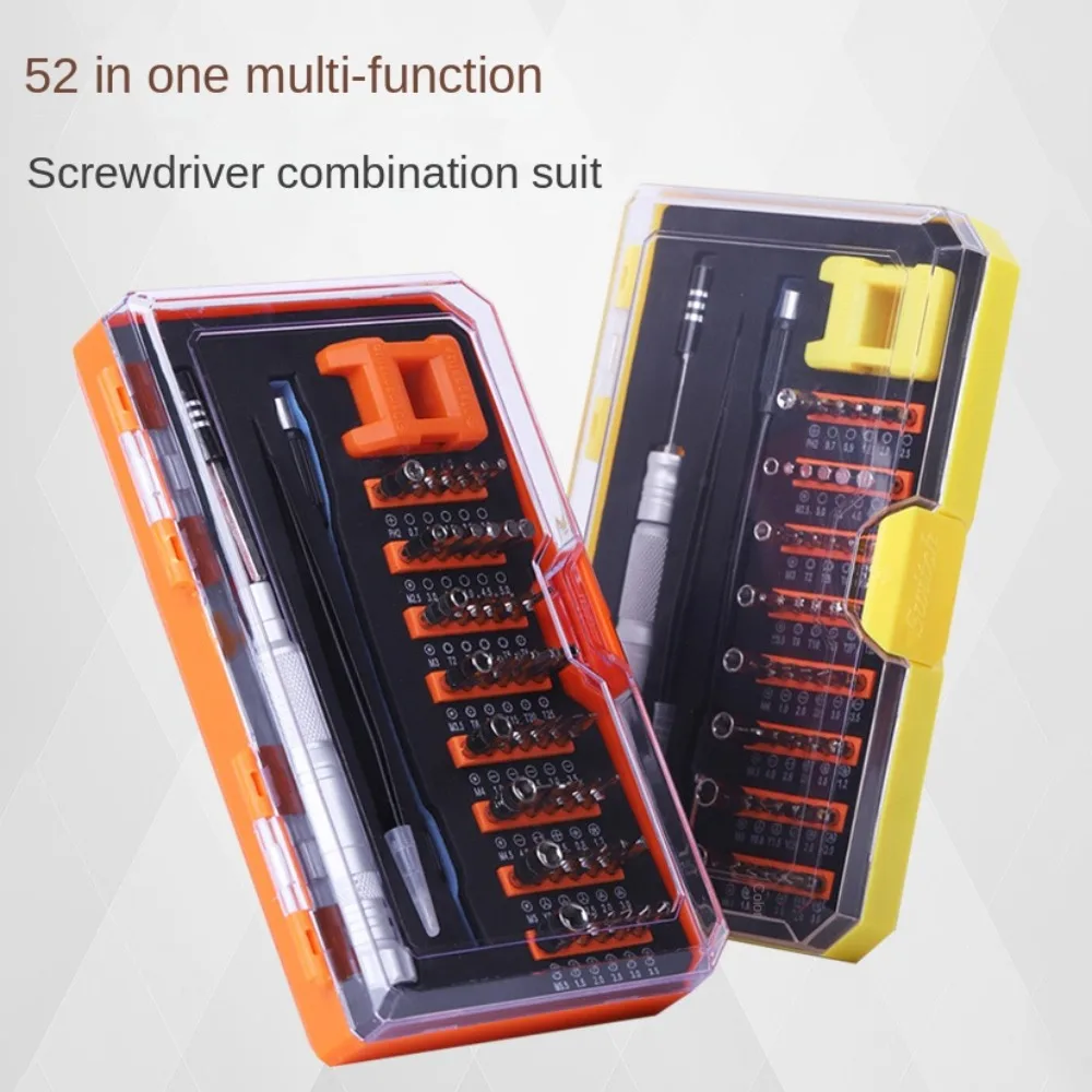 New Carbon Steel Precise Screwdriver Set 52 in 1 Rotatable Screwdriver Set Portable Durable Screw Driver Bits Home