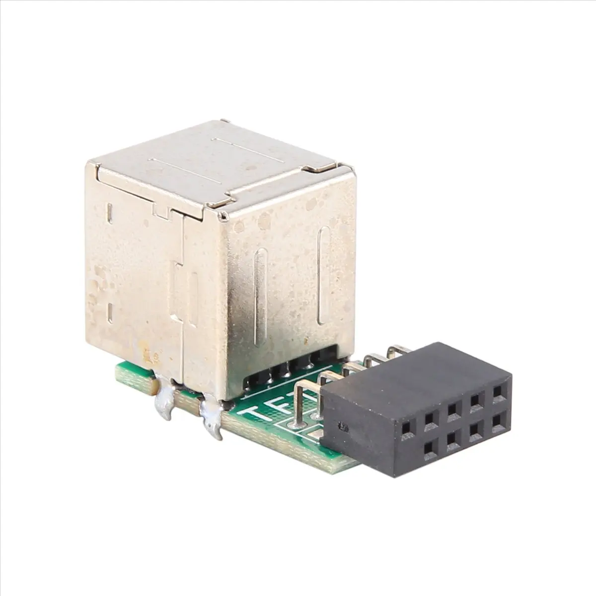 【 USB Expansion Converter with 9-Pin Connector】 9-Pin Motherboard To 2 Ports Usb 2.0 A Female Internal Header Adapter