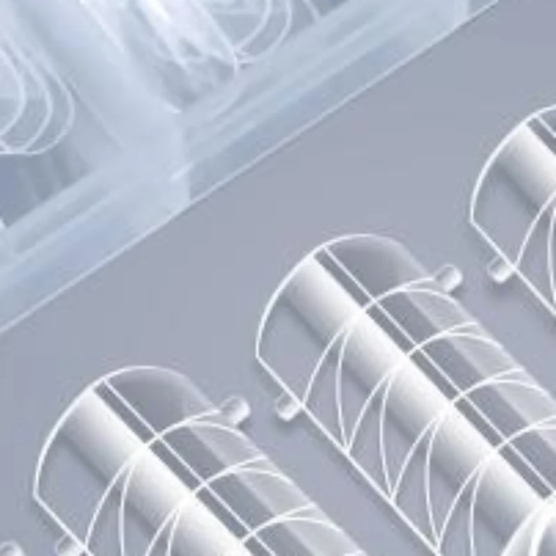 150pcs Clear Dual Nail Forms Kit With Pre Printed Guides Multiple Sizes For Home DIY Nail Art Salon Use