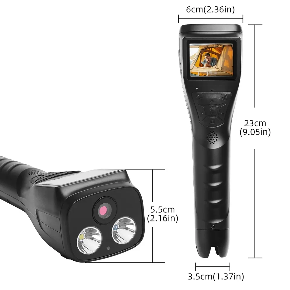 Full HD Viagem Flash Lanterna, Handy Video Camera, Qualidade Atacado