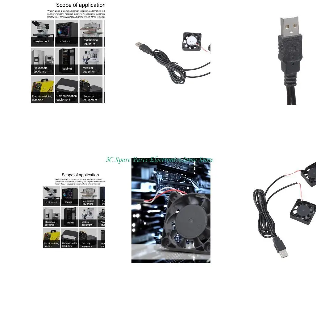 

SZ 40 мм USB Fean 5V 4010 Бесщеточный охлаждающий вентилятор 40x40x10 мм для компьютера компьютера