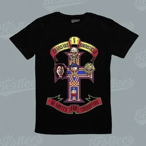 Camiseta gráfica con estampado de Guns And Roses Evil Death Texas Chainsaw Music para niños/hombres/mujeres