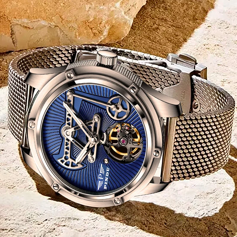 2023 Relogios Masculinos Pindu Design Mens WatchesSapphire glass Top Brand Machine Watch Men Business Clock Men Miyota 8215+Box