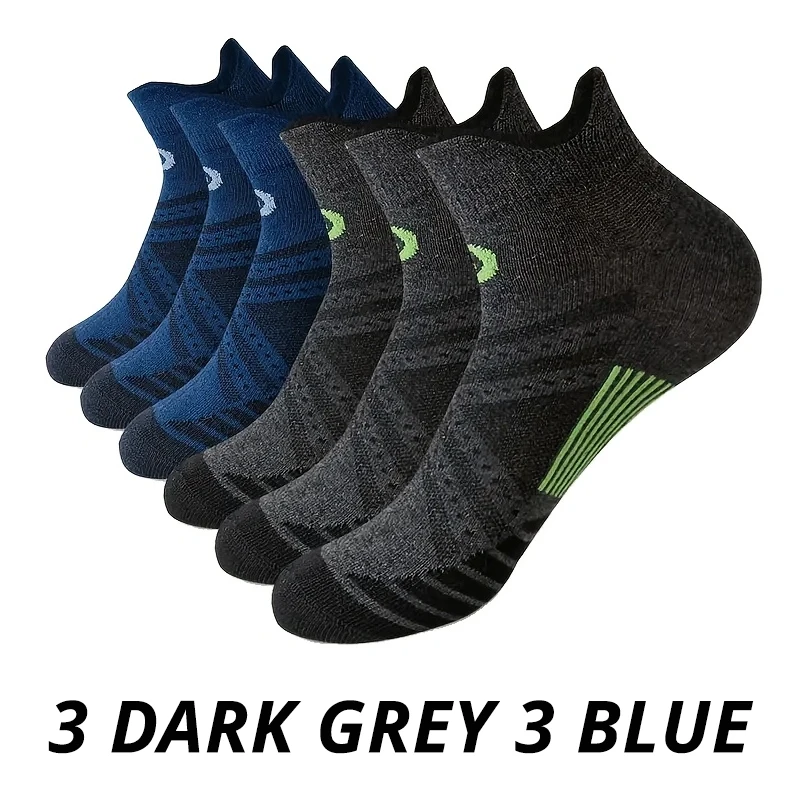 6/12 زوجًا من جوارب الجري الممتصة للرطوبة للجنسين خفيفة الوزن وقصة منخفضة، متعددة الألوان للرياضات الداخلية والخارجية #2