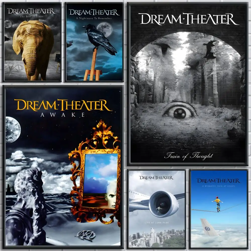 Póster de teatro Rock Band D-dream, pegatinas artísticas de pared modernas y fáciles de aplicar para decoración del hogar y paredes de dormitorios
