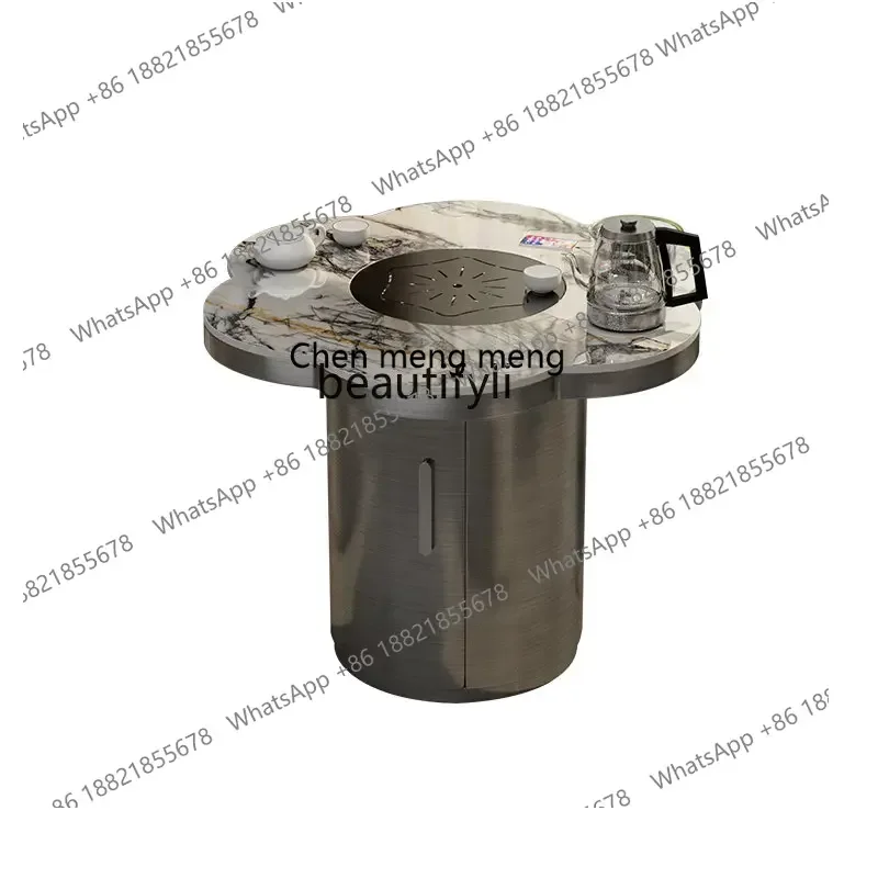 

ss 8350 Italian Luxury Slate Tea Table Light Luxury Minimalist Table-Chair Set Balcony Kung Fu Tea Brewing Table