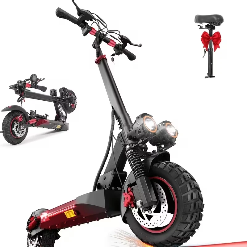 Electric Scooter for Adults, 1200W Motor, 48V 15.6Ah Battery, 25 MPH Top Speed, 22-25 Miles Range, 10 Inch Off-Road Tires, Dual Disc Brakes, Folding E-Scooter, Max Load 220 LBS, IPX5 Waterproof